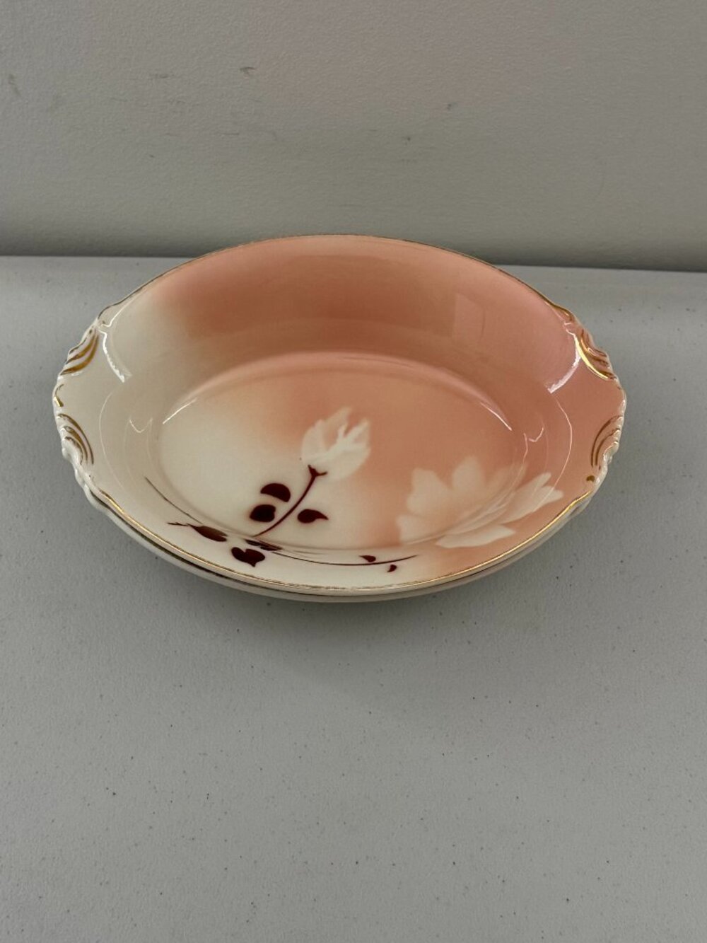 Set of 2 Vintage Syracuse China Madam Butterfly 10" Oval Vegetable Bowls